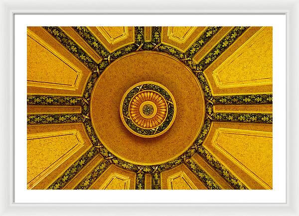 Majestic Ceiling design  - Framed Print