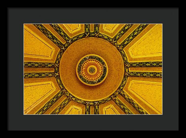 Majestic Ceiling design  - Framed Print