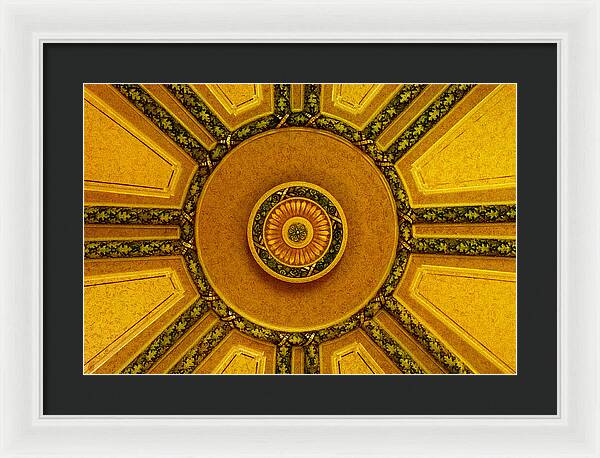 Majestic Ceiling design  - Framed Print