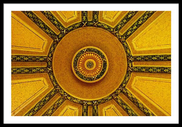 Majestic Ceiling design  - Framed Print