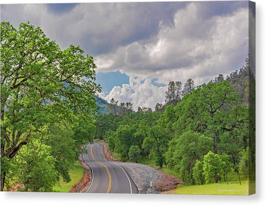Mariposa County Roads - Canvas Print