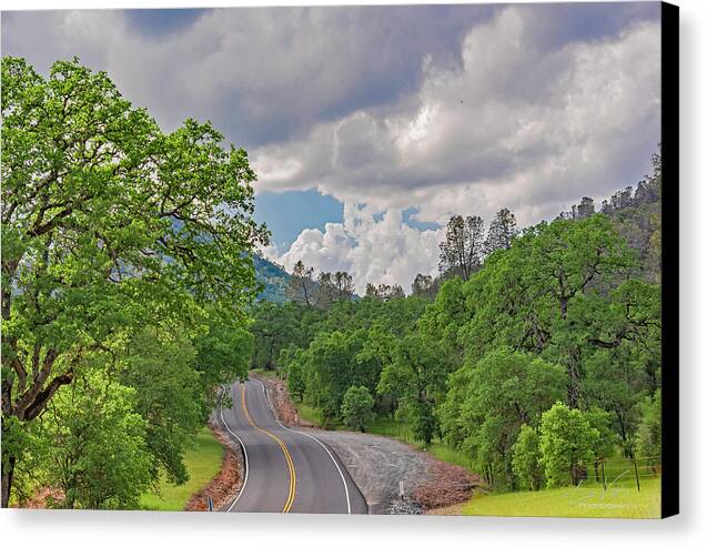 Mariposa County Roads - Canvas Print