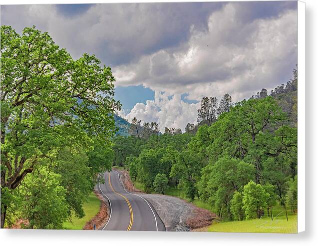 Mariposa County Roads - Canvas Print