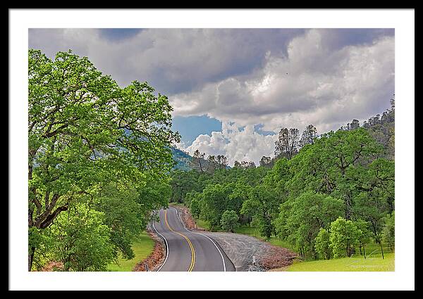 Mariposa County Roads - Framed Print