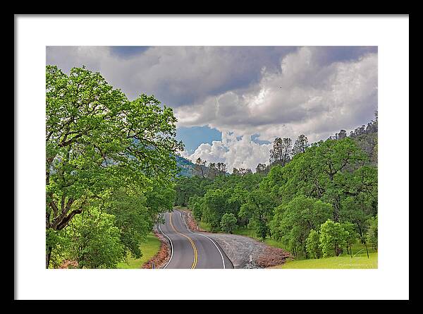 Mariposa County Roads - Framed Print