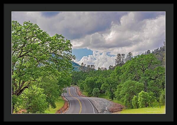 Mariposa County Roads - Framed Print