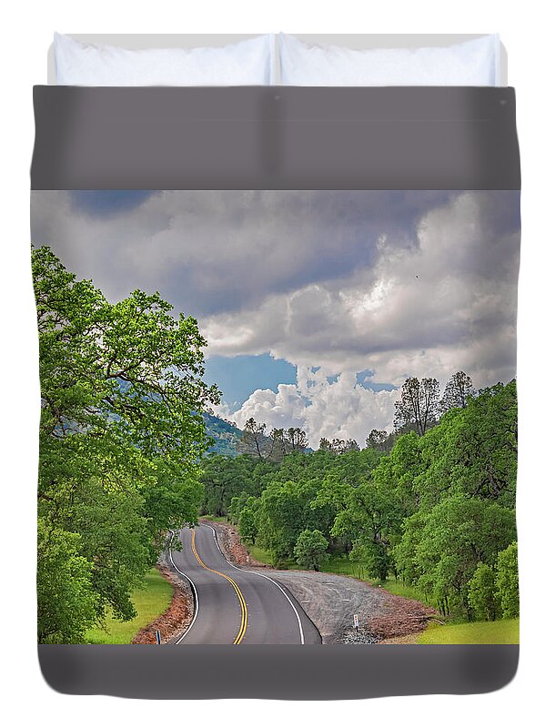 Mariposa County Roads - Duvet Cover