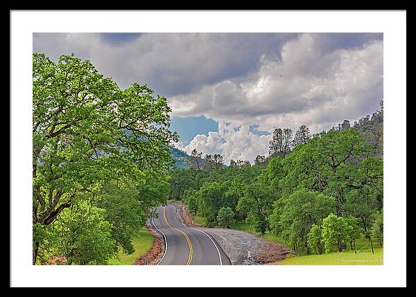 Mariposa County Roads - Framed Print