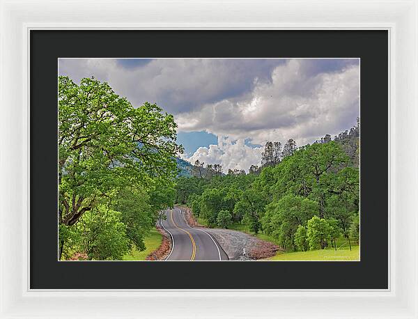 Mariposa County Roads - Framed Print