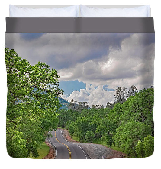 Mariposa County Roads - Duvet Cover