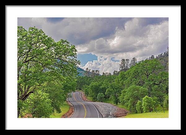 Mariposa County Roads - Framed Print