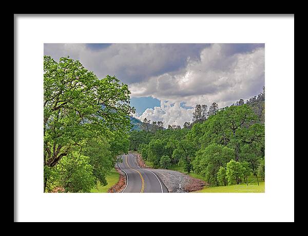 Mariposa County Roads - Framed Print