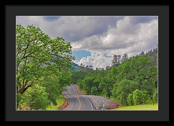 Mariposa County Roads - Framed Print