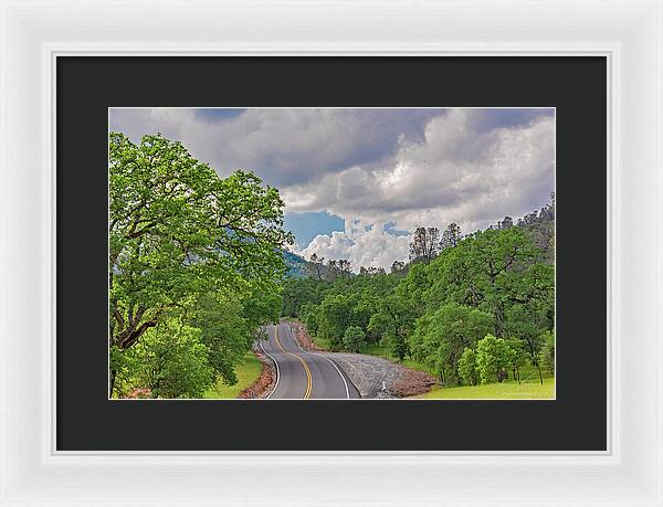 Mariposa County Roads - Framed Print