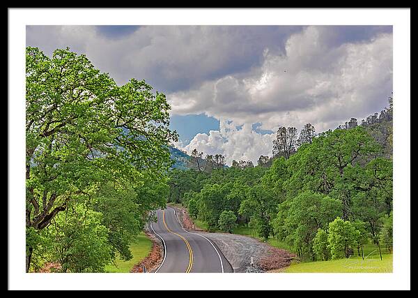 Mariposa County Roads - Framed Print