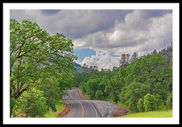 Mariposa County Roads - Framed Print