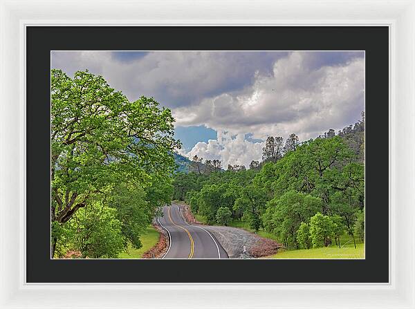 Mariposa County Roads - Framed Print