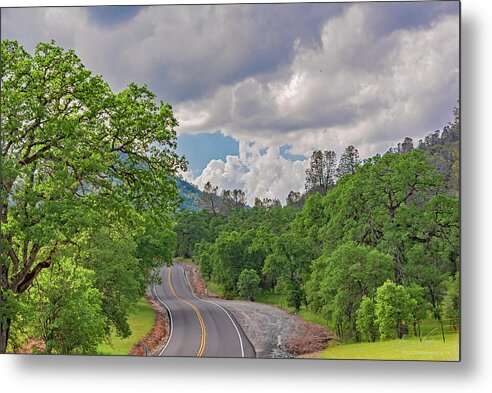 Mariposa County Roads - Metal Print