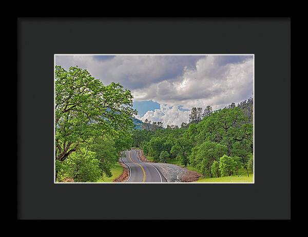 Mariposa County Roads - Framed Print