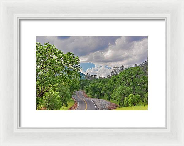 Mariposa County Roads - Framed Print