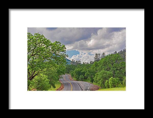 Mariposa County Roads - Framed Print