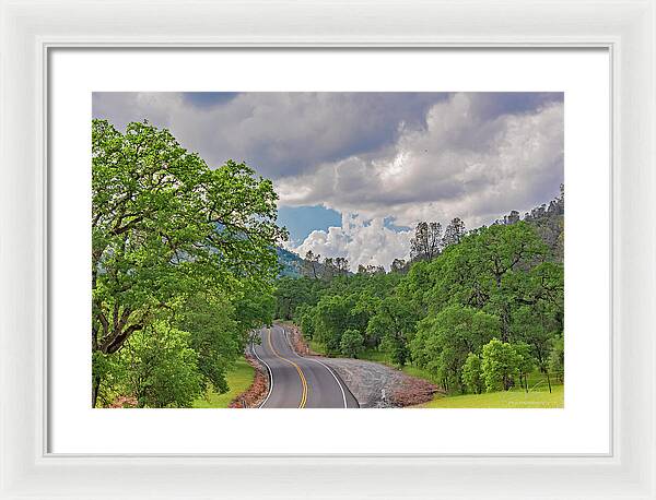 Mariposa County Roads - Framed Print