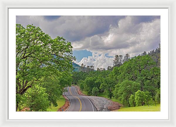 Mariposa County Roads - Framed Print