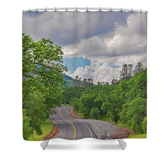 Mariposa County Roads - Shower Curtain