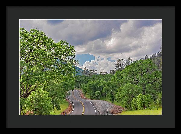 Mariposa County Roads - Framed Print