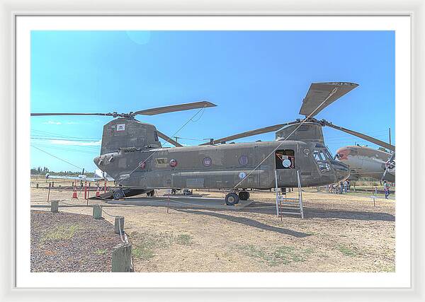 Military Air Craft Displayed At Castle Air Force - Framed Print