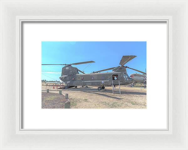 Military Air Craft Displayed At Castle Air Force - Framed Print