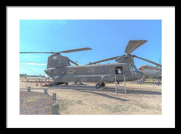 Military Air Craft Displayed At Castle Air Force - Framed Print