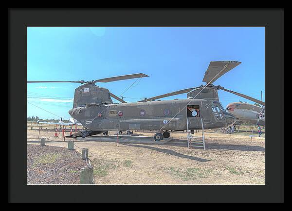 Military Air Craft Displayed At Castle Air Force - Framed Print