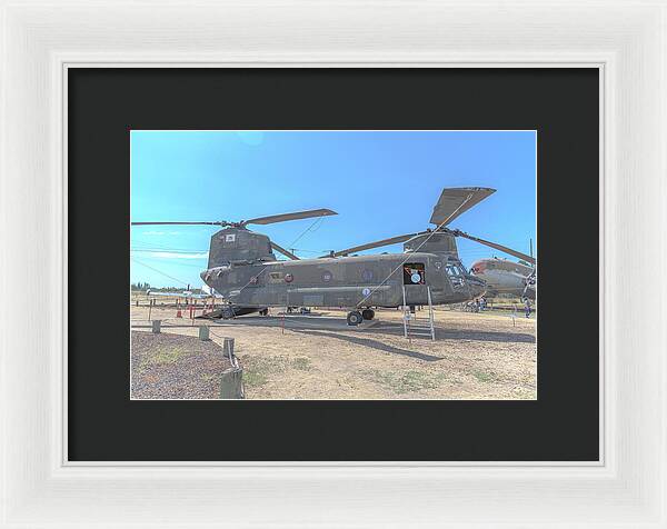 Military Air Craft Displayed At Castle Air Force - Framed Print