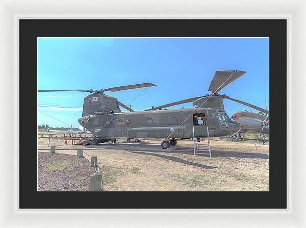 Military Air Craft Displayed At Castle Air Force - Framed Print