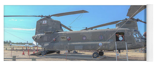 Military Air Craft Displayed At Castle Air Force - Yoga Mat