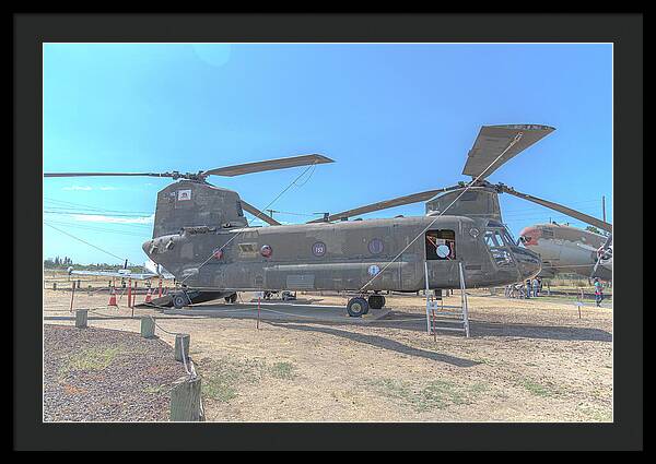 Military Air Craft Displayed At Castle Air Force - Framed Print