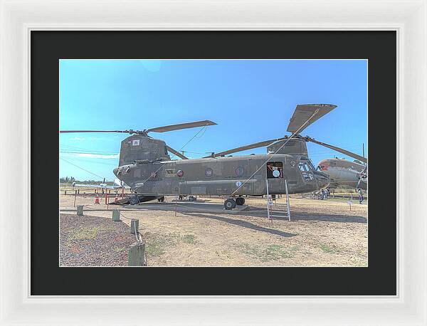 Military Air Craft Displayed At Castle Air Force - Framed Print