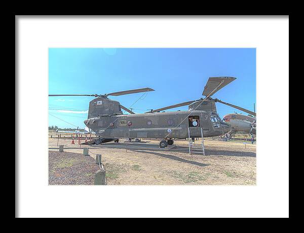 Military Air Craft Displayed At Castle Air Force - Framed Print