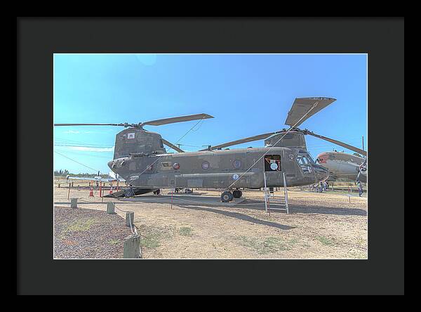 Military Air Craft Displayed At Castle Air Force - Framed Print