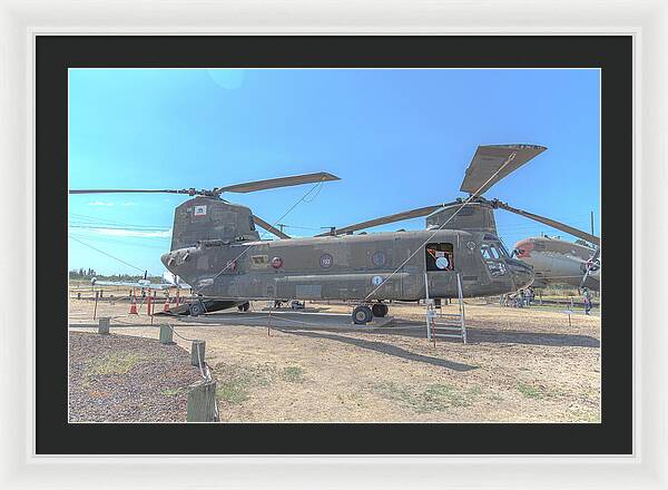 Military Air Craft Displayed At Castle Air Force - Framed Print