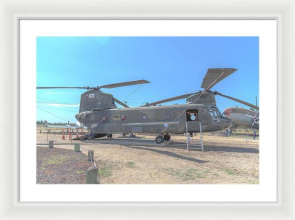 Military Air Craft Displayed At Castle Air Force - Framed Print