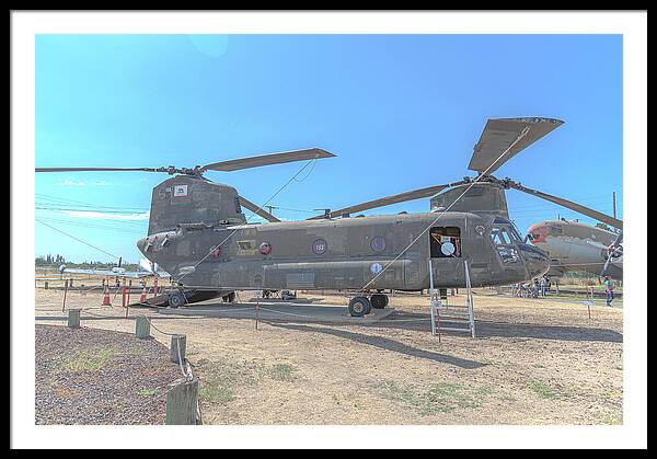 Military Air Craft Displayed At Castle Air Force - Framed Print