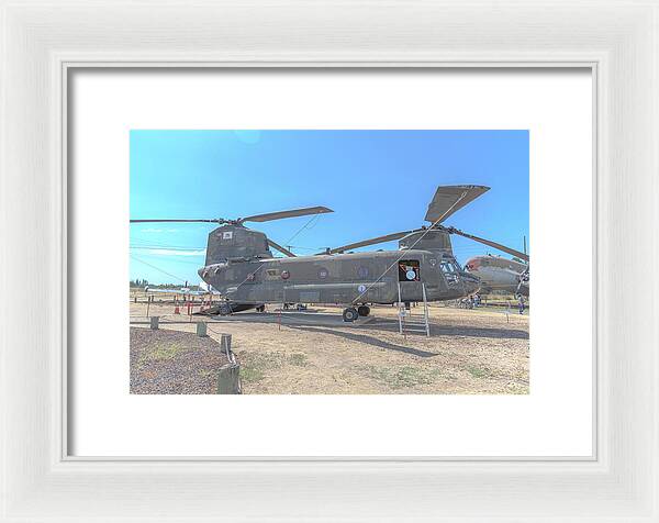 Military Air Craft Displayed At Castle Air Force - Framed Print