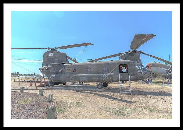 Military Air Craft Displayed At Castle Air Force - Framed Print