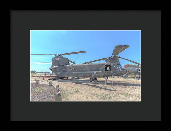 Military Air Craft Displayed At Castle Air Force - Framed Print