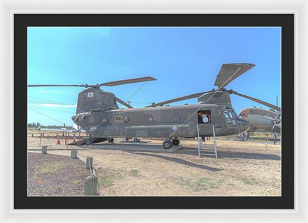 Military Air Craft Displayed At Castle Air Force - Framed Print