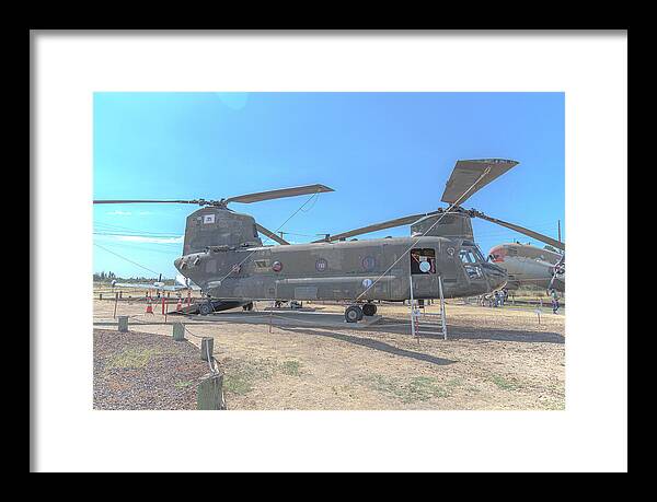Military Air Craft Displayed At Castle Air Force - Framed Print