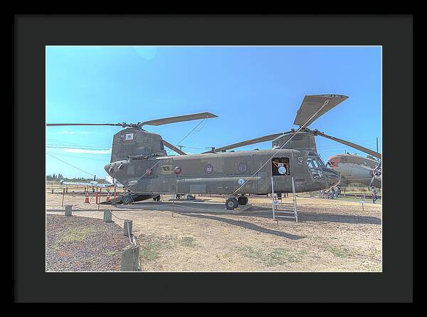 Military Air Craft Displayed At Castle Air Force - Framed Print