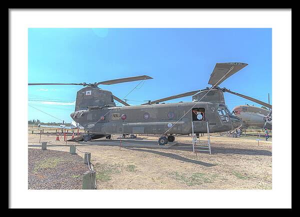 Military Air Craft Displayed At Castle Air Force - Framed Print